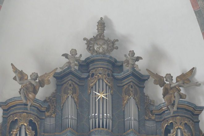 Klais-Orgel im Dom zu Fritzlar mit Zimbelstern - Pfingstsonntag, 04. Juni 2017